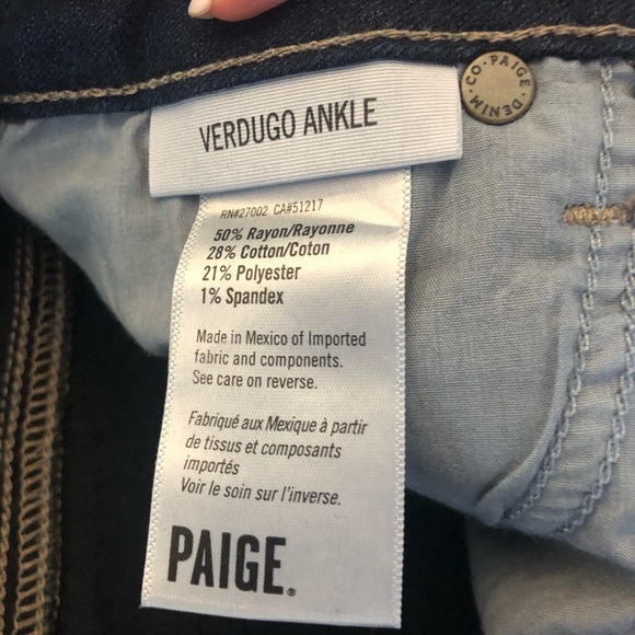 PAIGE Dark Wash Jeans - Picture 4 of 4